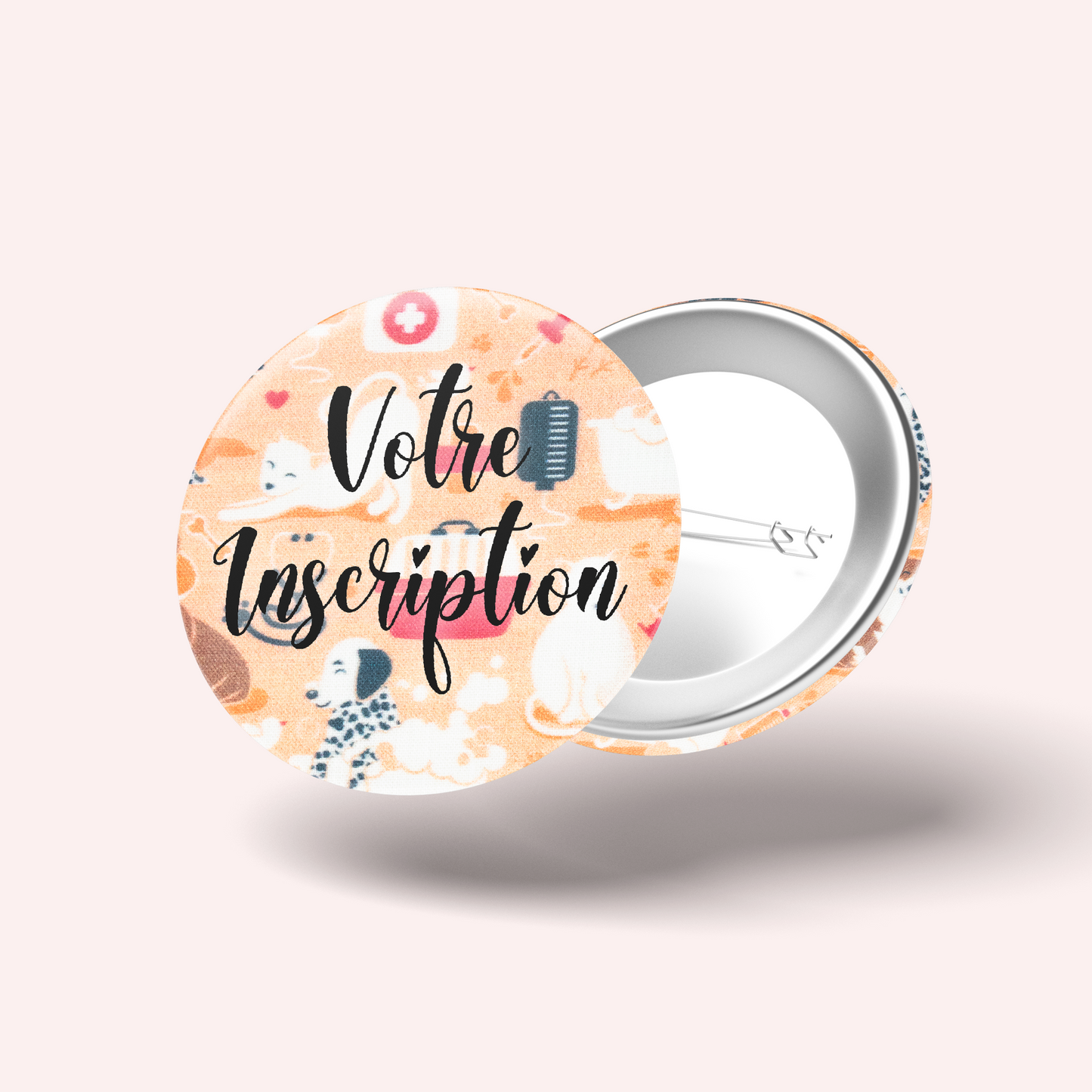 Orange Veterinarian Badge