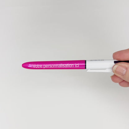 Stylo BIC 4 couleurs Shine Rose
