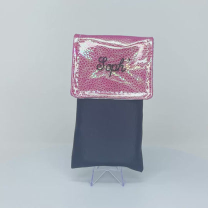 Holo Dark Pink Magnetic Pouch
